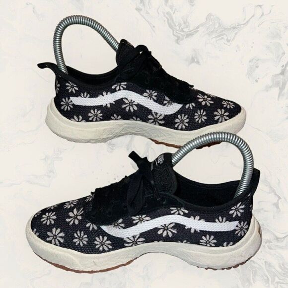Vans Underage VR3 Black Daisy Athletic Comfort Shoe Sneaker Kids Size 3 - Picture 4 of 8